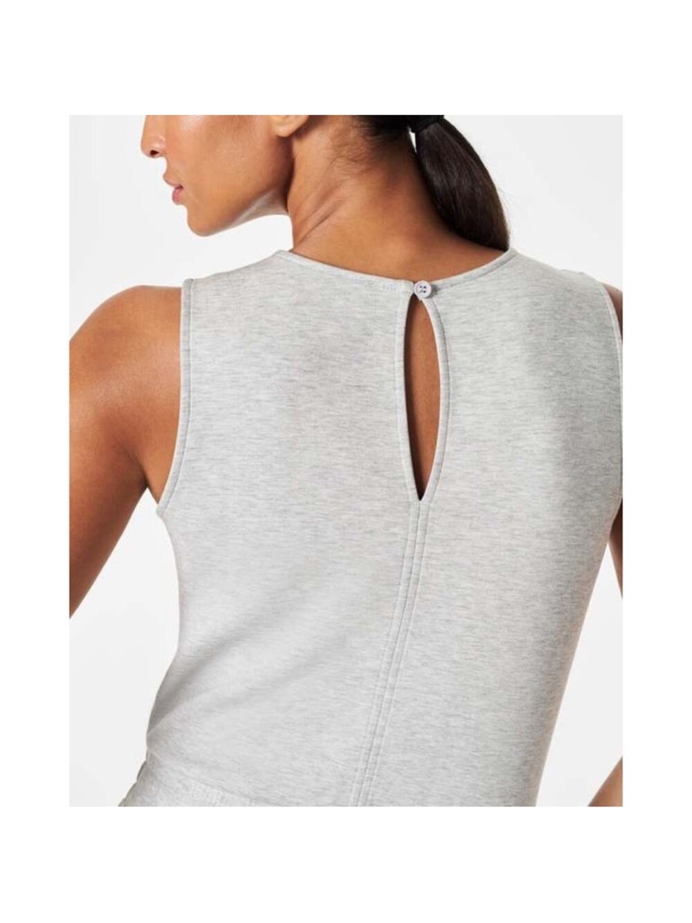 Spanx Air Essentials Women's Sleeveless Jumpsuit Size M Heather Gray - Picture 5 of 12